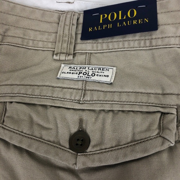 Polo Ralph Lauren Khaki Relaxed Fit Cargo Shorts - Picture 5 of 6